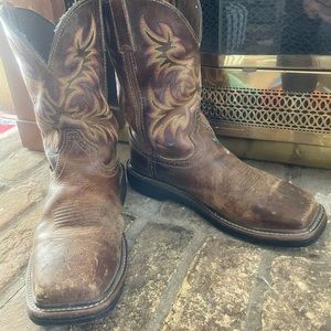 Justin Steel Toe Boots-9D